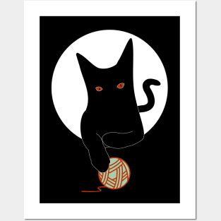 Black Cat pet lover Posters and Art